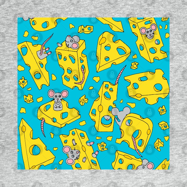 Mice and Swiss Cheese Blue Palette by HLeslie Design